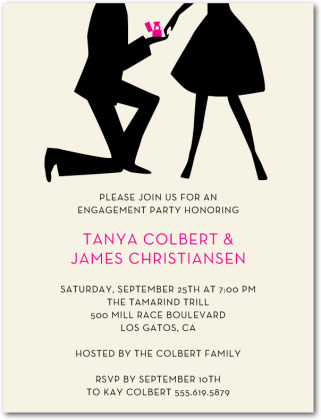 Party Pictures For Invitations. Cartoon Engagement Design